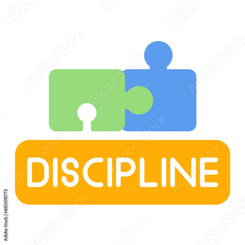 Discipline Flat Multicolor Icon