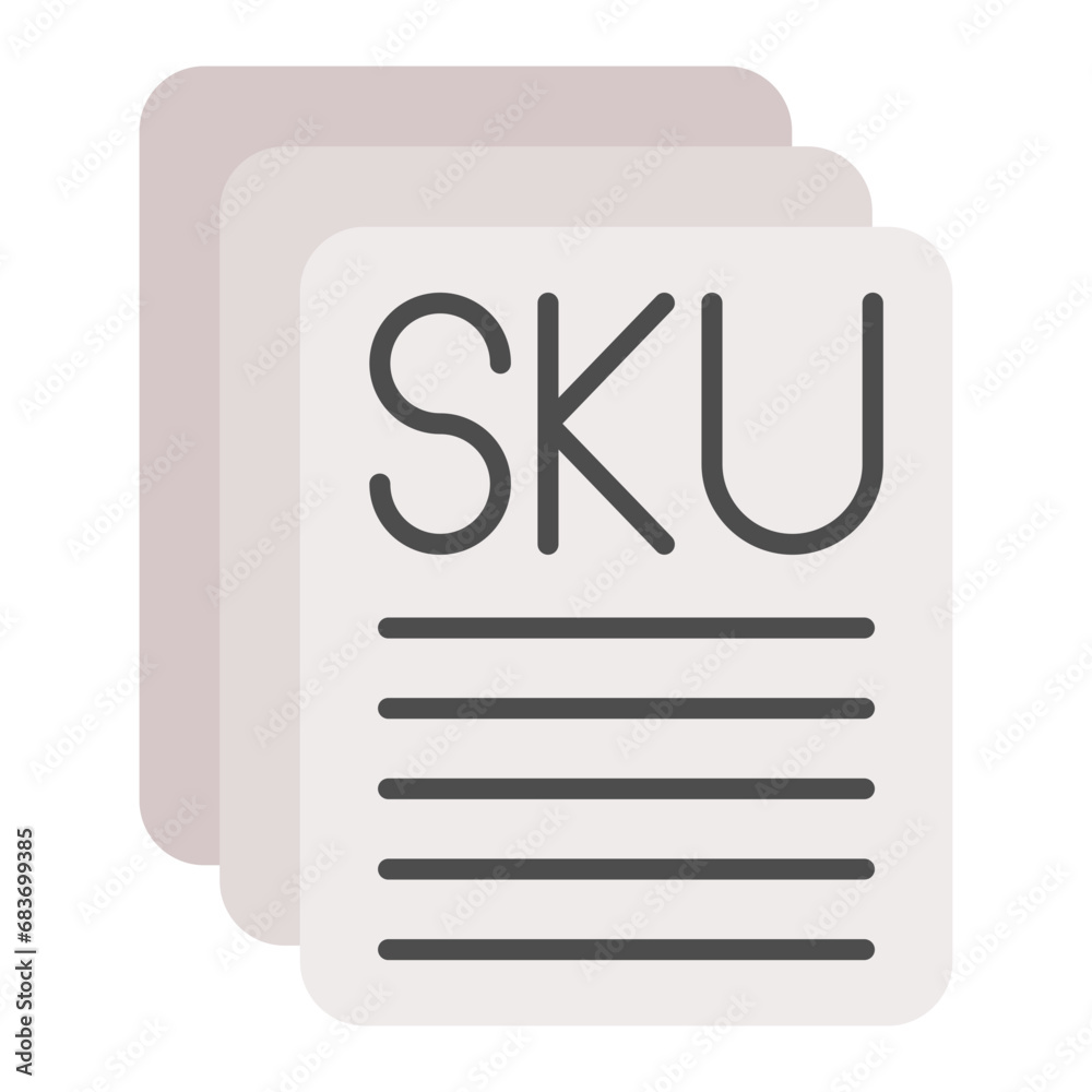 Sku Description Flat Multicolor Icon Sku Description Flat Multicolor Icon