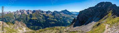 Challenging mountain tour via the Mindelheim via ferrata from Mittelberg Kleinwalsertal © mindscapephotos