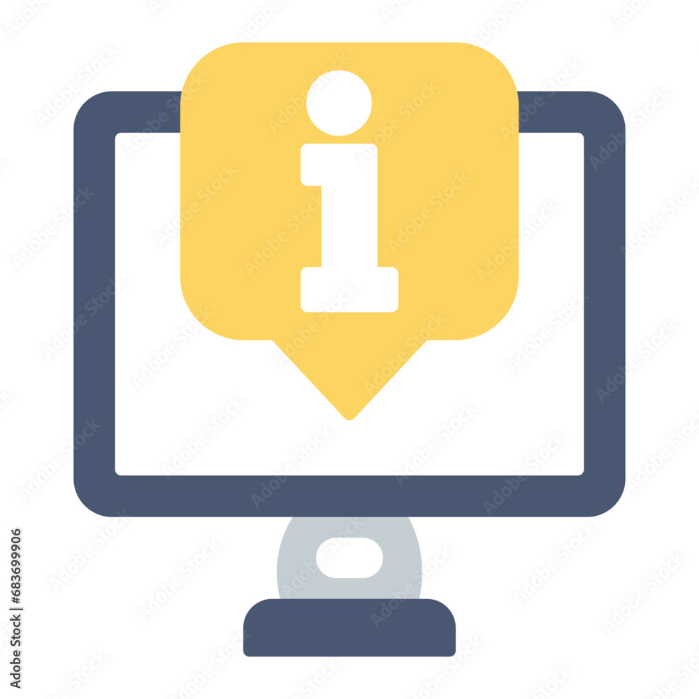 Info Flat Multicolor Icon Info Flat Multicolor Icon