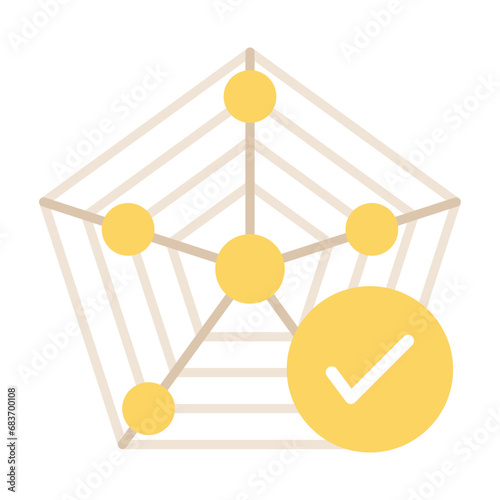 Marked Radar Flat Multicolor Icon