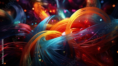 a close-up of a colorful light