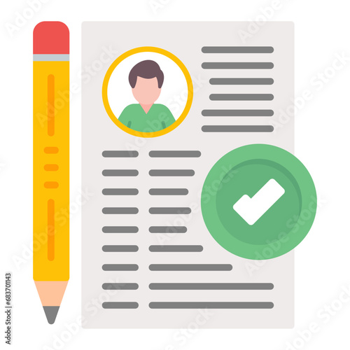 Enrolment Flat Multicolor Icon