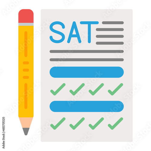 Sat Flat Multicolor Icon