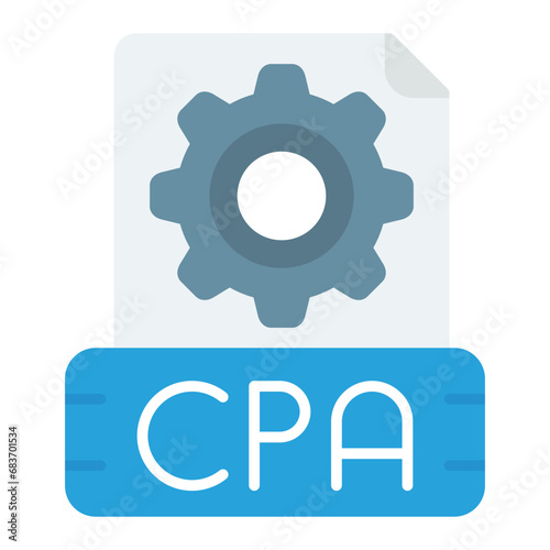 Cpa Flat Multicolor Icon