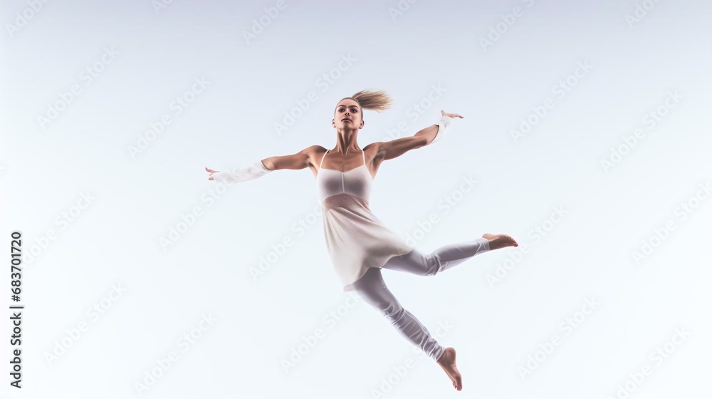 a person jumping in the air
