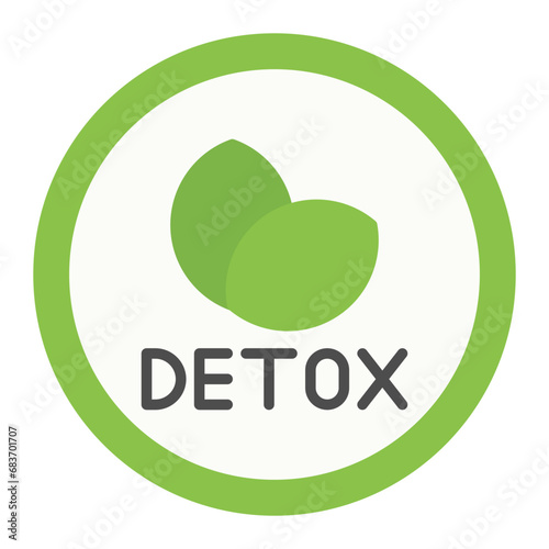 Detox Flat Multicolor Icon
