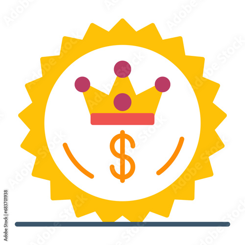 All Inclusive Price Flat Multicolor Icon