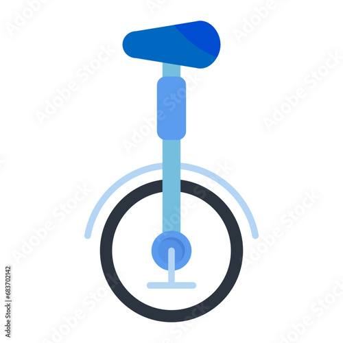 Bicycle Flat Multicolor Icon