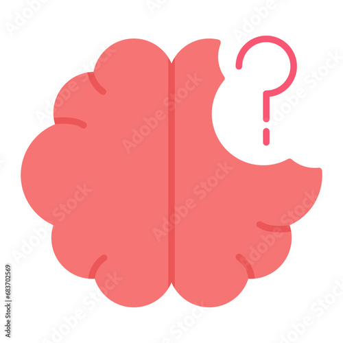 Mental Disease Flat Multicolor Icon