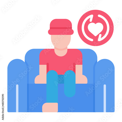 Rehabilitation Flat Multicolor Icon
