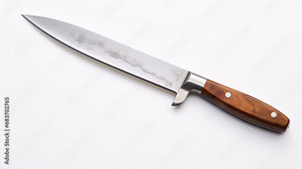 a knife with a handle
