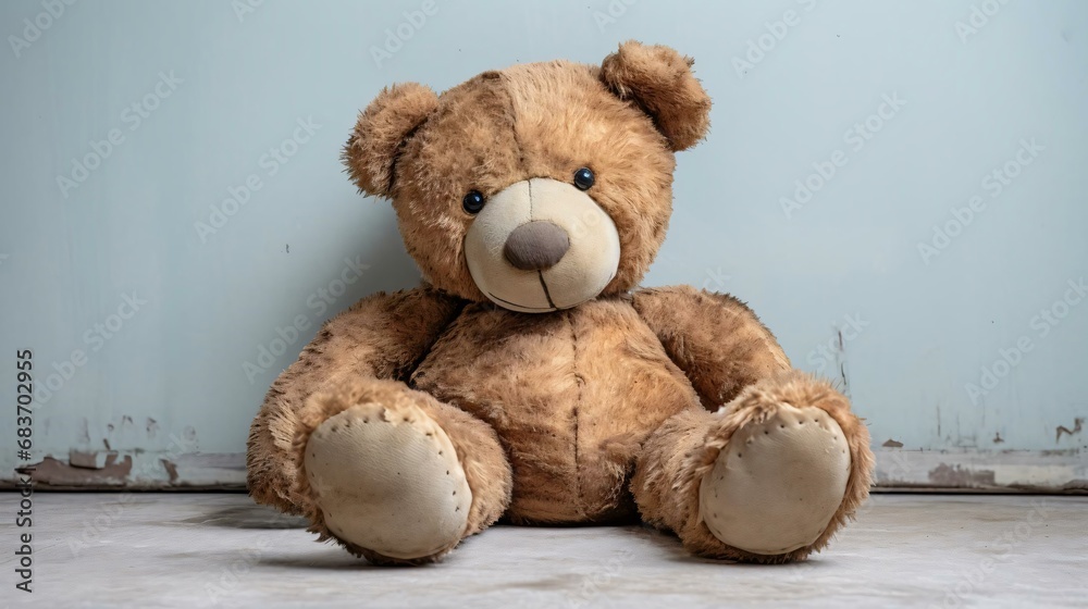 Obraz premium a stuffed bear on a table