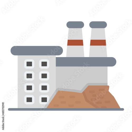 Individual Waste Production Flat Multicolor Icon