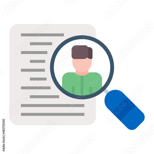 Recruitment Flat Multicolor Icon