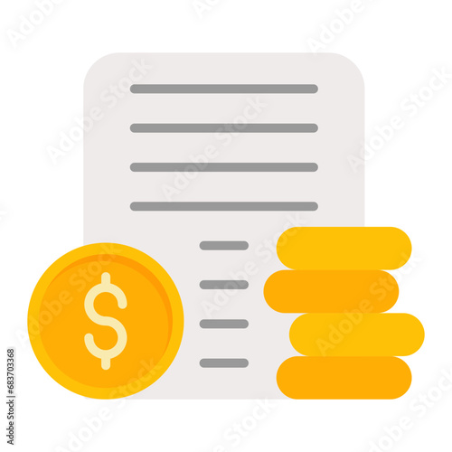 Salary and Compensation Flat Multicolor Icon