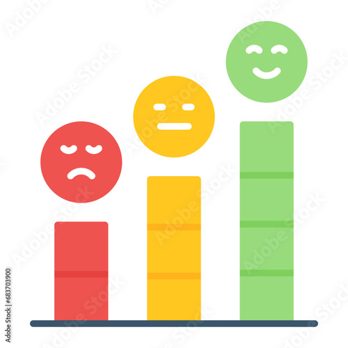 Satisfied Customers Flat Multicolor Icon