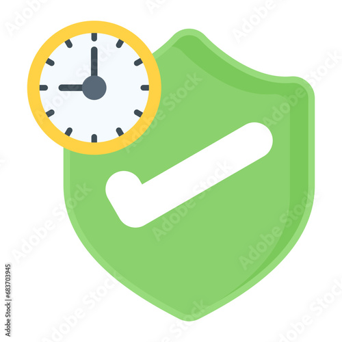 Warranty Period Flat Multicolor Icon