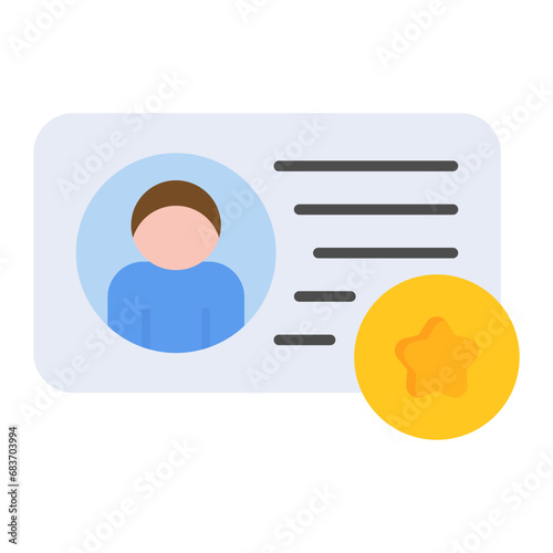 Membership Flat Multicolor Icon