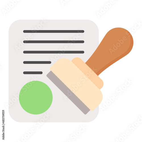 Authority Flat Multicolor Icon