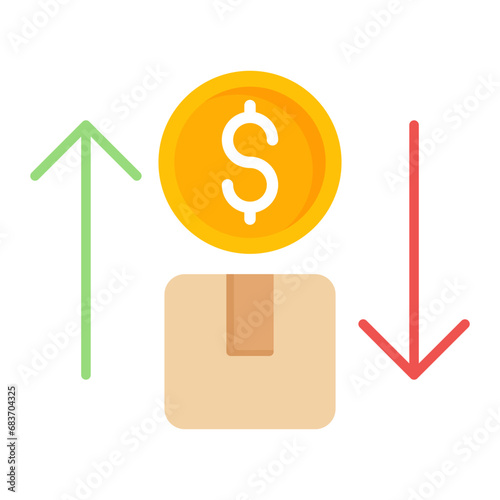 Variables Flat Multicolor Icon