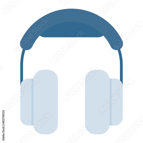 Headphones Flat Multicolor Icon