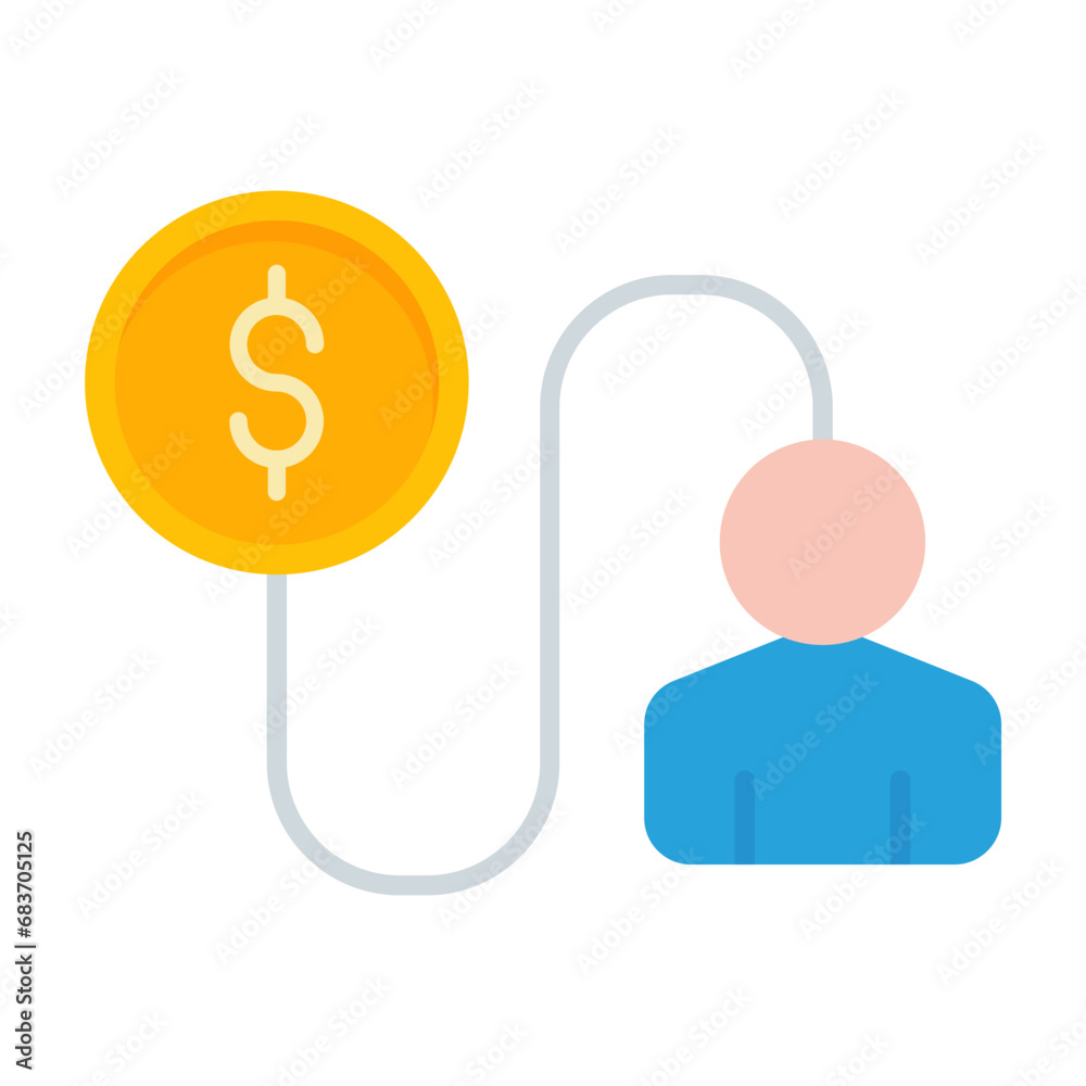 Cost Per Lead Flat Multicolor Icon Cost Per Lead Flat Multicolor Icon