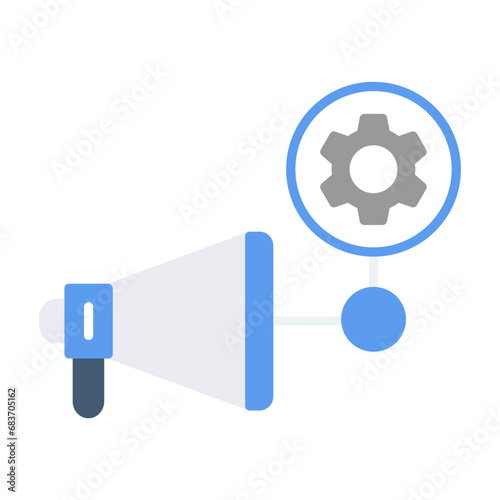 Advertising Technology Flat Multicolor Icon photo