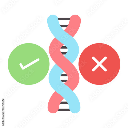 Bioethics Debate Flat Multicolor Icon