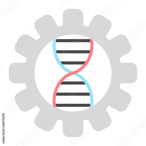 Bioengineering Flat Multicolor Icon