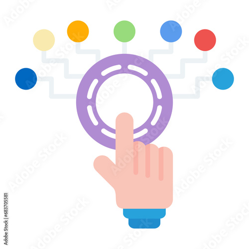 Activation Flat Multicolor Icon