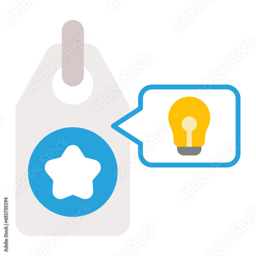 Brand Mentions Flat Multicolor Icon