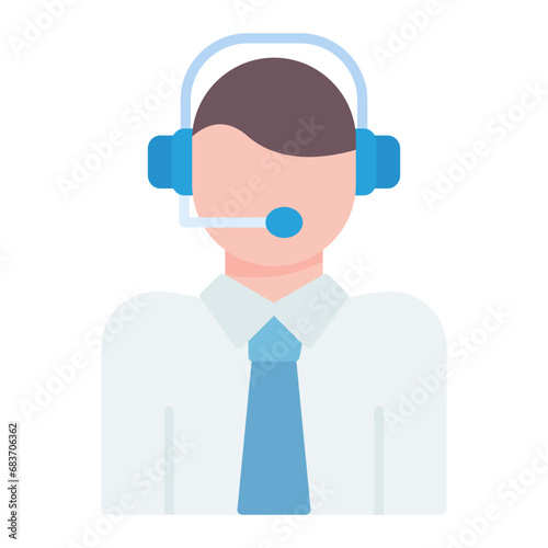Customer Service Flat Multicolor Icon