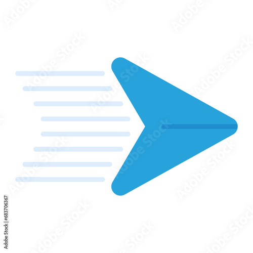 Direct Mail Flat Multicolor Icon