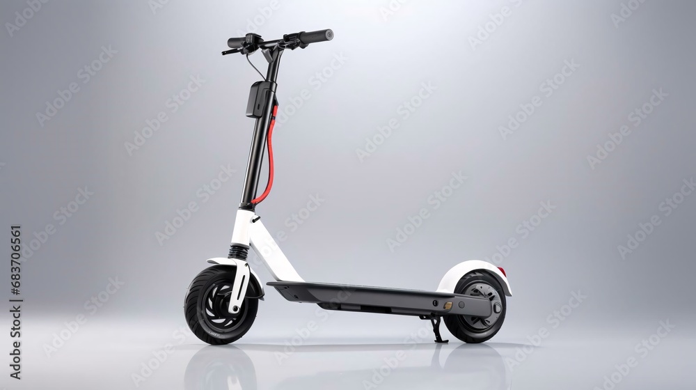 a scooter with a handle a scooter with a handle