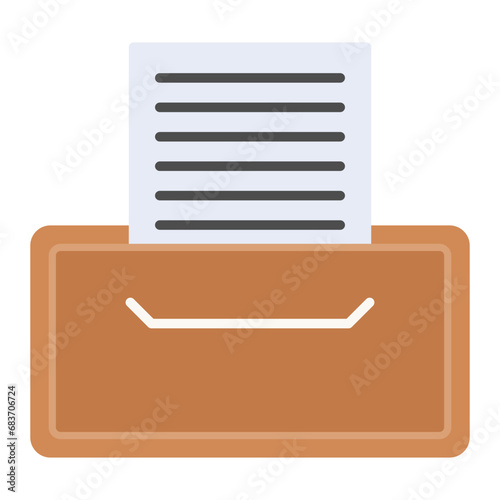 Record Keeping Flat Multicolor Icon