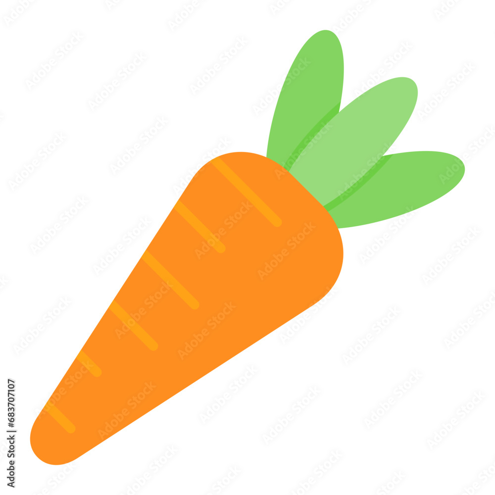 Carrot Flat Multicolor Icon Carrot Flat Multicolor Icon