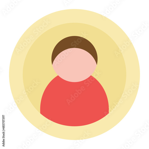 Profiling Flat Multicolor Icon