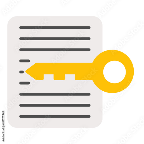 Data Subject Flat Multicolor Icon