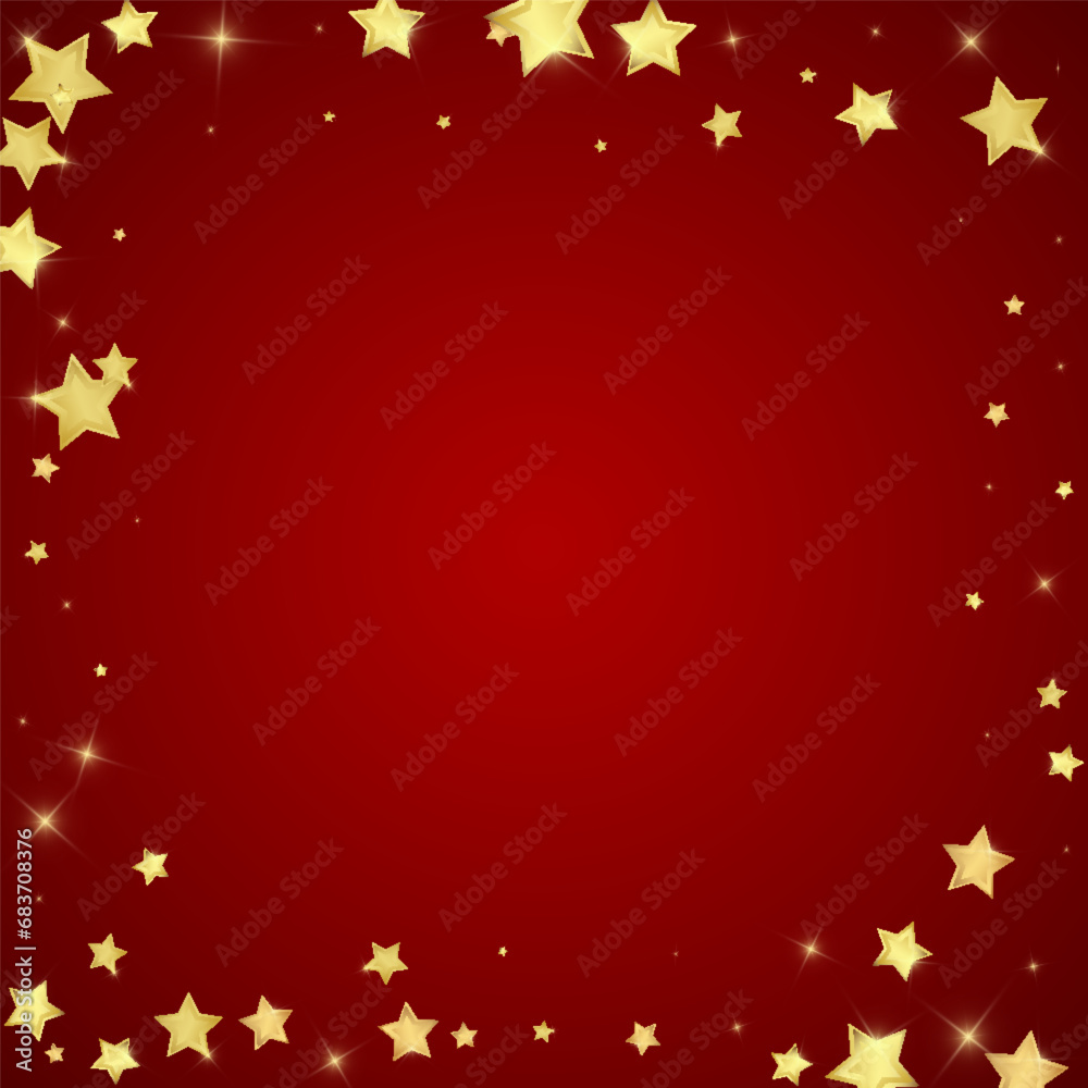 Magic stars vector overlay. Gold stars scattered Magic stars vector overlay. Gold stars scattered