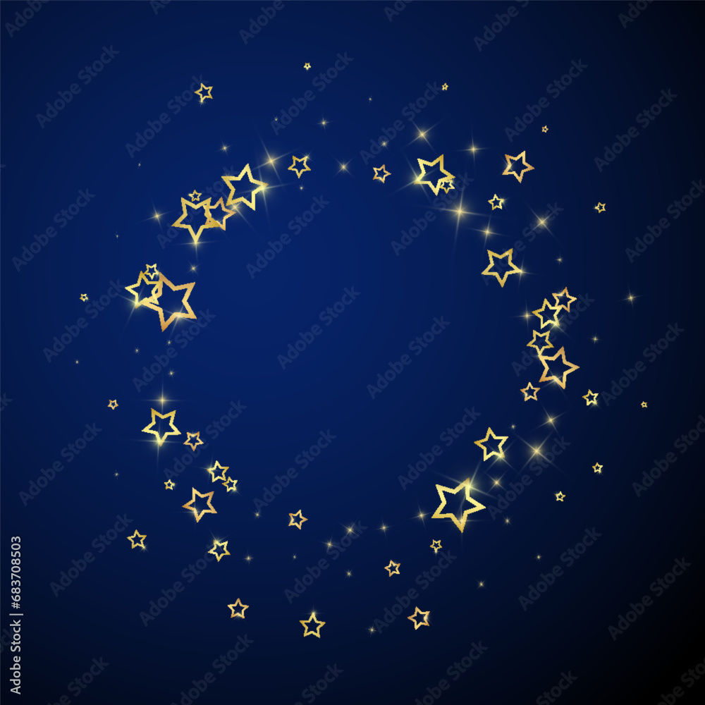 Fototapeta premium Twinkle stars scattered around randomly, flying,