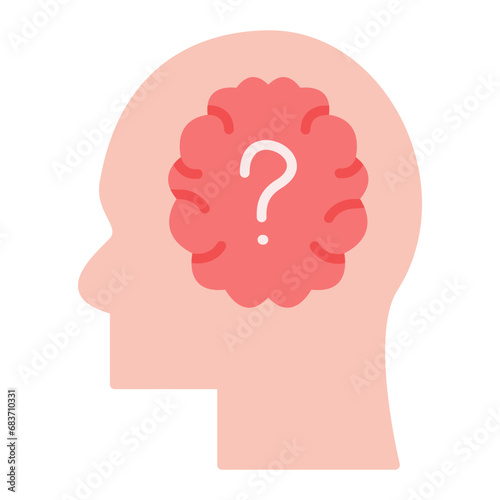 Mental Disorder Flat Multicolor Icon