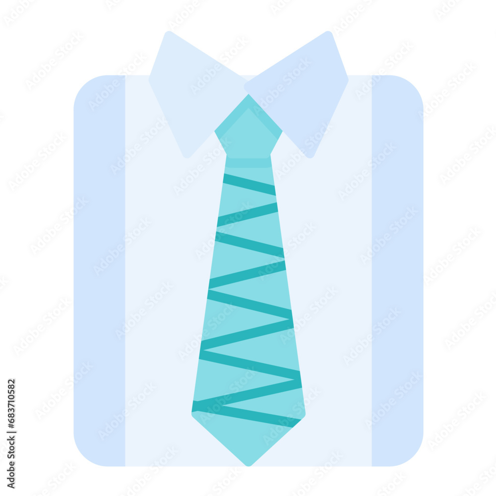 Office Shirt Flat Multicolor Icon Office Shirt Flat Multicolor Icon