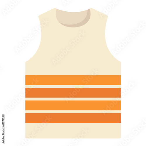 Tank Top Flat Multicolor Icon