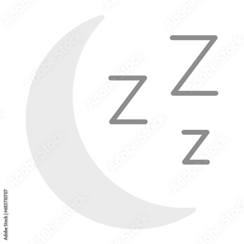Sleep Flat Multicolor Icon