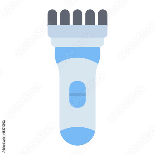 Trimmer Flat Multicolor Icon