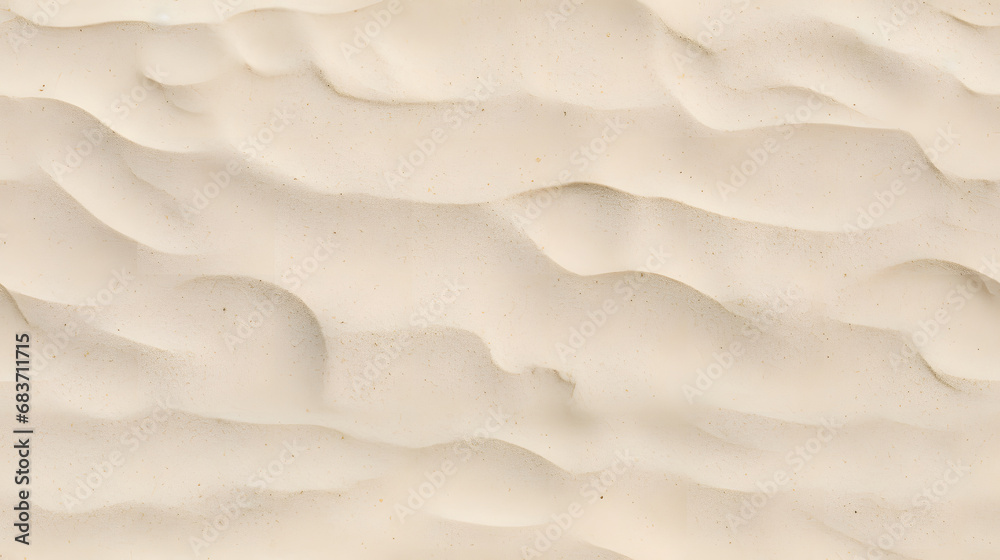 Seamless texture of soft beach sand with subtle footprints - obrazy, fototapety, plakaty 