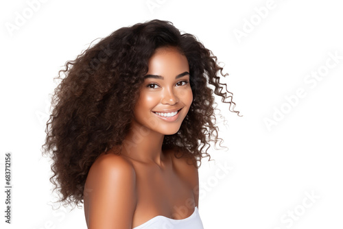 Beautiful african american female model