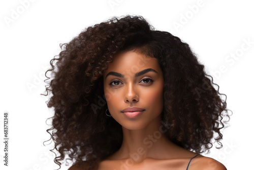 Beautiful african american female model