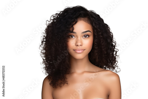 Beautiful african american female model